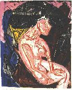 Ernst Ludwig Kirchner Female lover Sweden oil painting artist